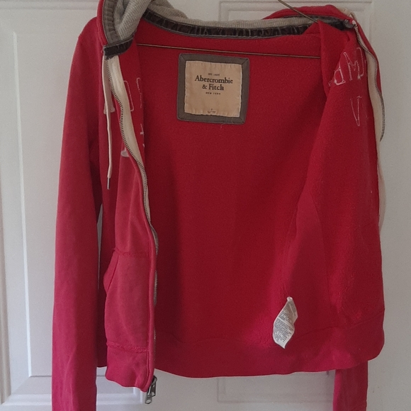 Abercrombie and Fitch pink hoodie. - Picture 3 of 4